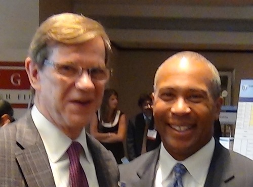 Photo of me with Governor Deval Patrick