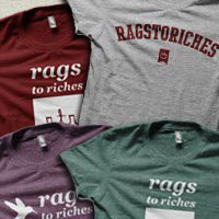 Official twitter account of Rags To Riches Charitable Clothing Company. Buy a Shirt, Fund a Dream. http://t.co/j3K6xK6lLT