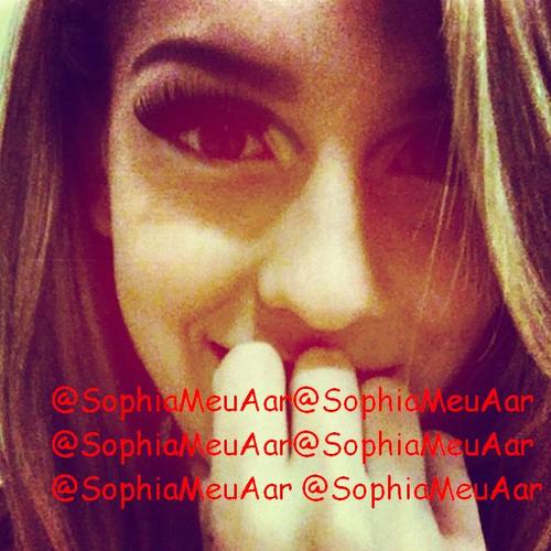 meu ar sophia abrahão!!! Com você aprendi o que significa ser fã! Amo você, MINHA DIVA!