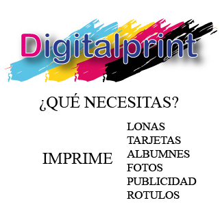 Digitalprint, ¿Que necesitas? Impresión,Lonas-Vinilos, diseño gráfico, diseño web, rotulación. Acabas de entrar en el sitio idoneo.