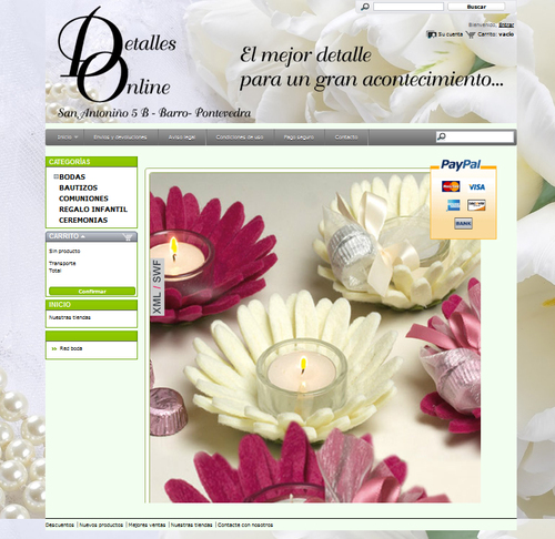 Tienda online de detalles para todo tipo de eventos y celebraciones. Visita detallesonline, para que no te falte detalle!!