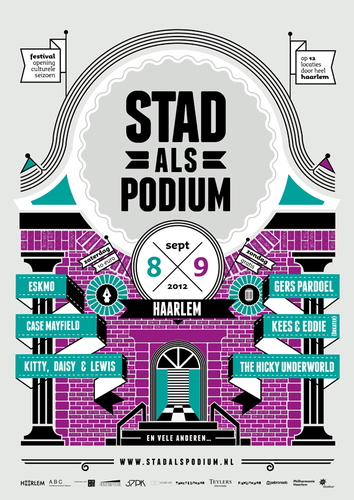 Op zaterdag 8 & zondag 9 september is Stad als Podium weer aanwezig in Haarlem met dit jaar o.a. DJ Shadow, Soap&Skin, Kitty, Daisy & Lewis en Gers Pardoel.