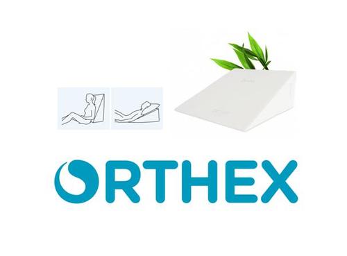 Orthex's comfortable posture cushions improve sleep quality and relaxation. Les coussins spécialisés d'Orthex améliorent la qualité du sommeil et la relaxation.