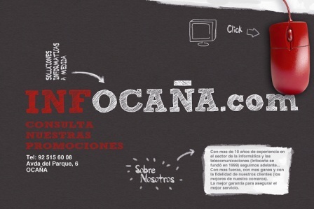 Ocaña. Avenida del parque, nº6. Con mas de 10 años de experiencia en el sector de la informática. La mejor garantía para asegurar el mejor servicio.