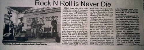 it's only Rock 'n' Roll people | cp : 085659642664 (hp), 259395AB (bb pin)