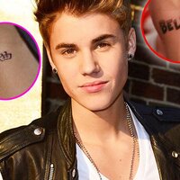 Justin Bieber seems to have tattooed Selena Gomezs initials on his neck