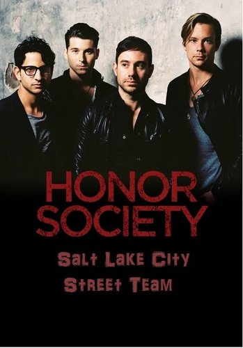 The Honor Society Utah Street Team =] Make sure you follow the band at http://t.co/SygQXZPYfK