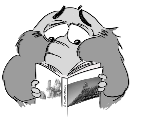 Viajo en busca de cuentacuentos y juntaletras. Un libro me maldijo: cada día necesito una voz nueva que me cuente una historia. Ahora saco libro.