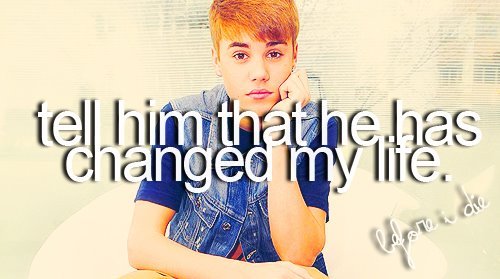 I'm a belieber who lives in Sweden and supporting Justin since I saw his cover so sick maybe I didn't meet him but I never Get tired of waiting Never say Never