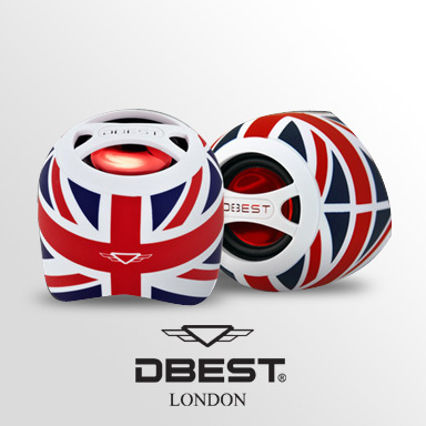 High quality mini-speakers with built in amps for a surprisingly loud listening experience.  Love Music. Love Dbest.