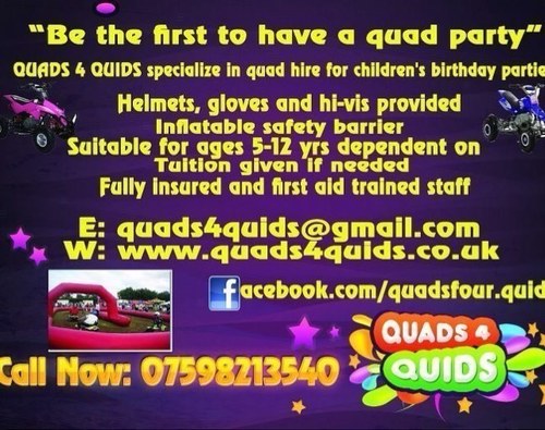 quadsforquids's profile picture. childrens quadbike rental
