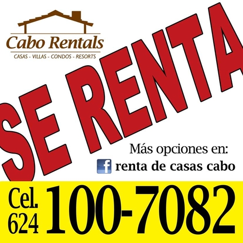 Find all kind of rentals right here !! villas, condos, hotels, also find for long terms.. call us +52 (624)1612723 agent Jonatan
