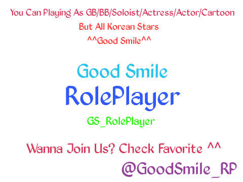 Hello!! We're New Agency Role Player for Korean Stars . Call me Eonnie . Join? Check Favorite ;) Saudara @GoodLuck_RP :)