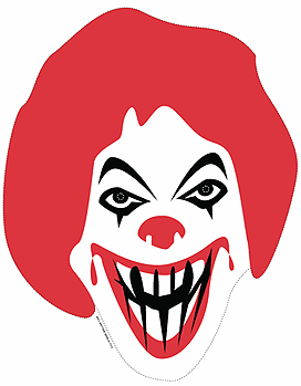 Evil Ronald Is mean and cruel! Join @peta2 to help stop it!! In the mean time email me why you hate mcdonalds go vegan or go home evil_ronald5@hotmail.com