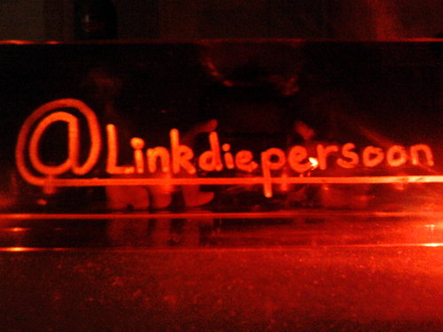 Volg gewoon en krijg misschien een Follow back terug, #LinkDiePersooon