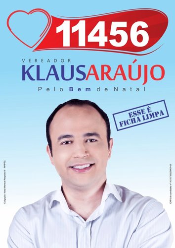 Bacharel em direito e apresentador de TV, Klaus Araújo é um jovem candidato a vereador de Natal.