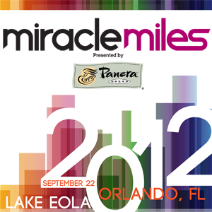 Miracle Miles Presented by @PaneraBread is Winnie Palmer Hospital's annual 15k, 5k, and Kids' Fun Run to benefit the Alexander Center for Neonatology. 9-22-12