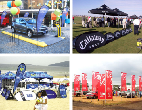 Expobanderas's profile picture. La empresa líder de sudámerica en publicidad instantánea portátil y marketing de eventos. Banderas, flybanners, carteles, carpas, banners, fondos de prensa, etc