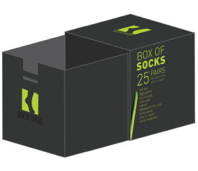 50 Socks in a Box : bamboo | extra fine | eco-friendly | color-safe | organic | wicks sweat | closet ready box