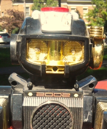I come from the past to speak of the future! With rusty gears and squawky speakers, I shout-out to followers, come with me if you want to live!