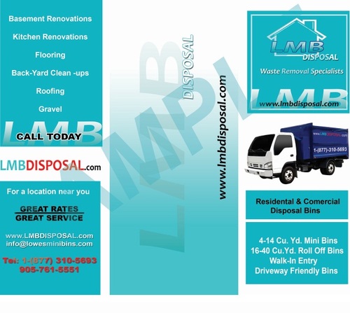 LMB Disposal, a mini bin company servicing toronto, Gta and surrounding areas!