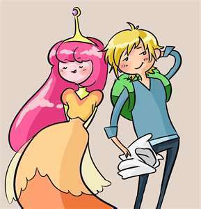 hi im princess bubblegum has crush on:finn the human best friends:marclene and jake the dog bow down 2 me