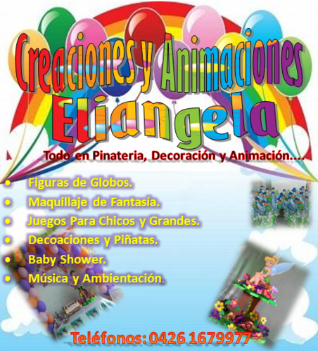 CreacionesEli's profile picture. Todo en Decoracion y Animacion de Fiestas Infantiles Baby Shower: Globos, Piñatas, Payasitas, Juegos.. y toda una variedad para el disfrute en familia.