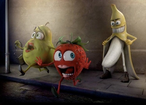 soy un platano que ha escapado de las plataneras del teide y esta decidido a violar a todas las frutas posibles.