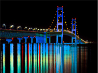 LightTheBridge's profile picture. The Mackinac Bridge is one of Michigan's most memorable landmarks. Let's light it up.  It will be visually stunning and energy efficient.  Join us!