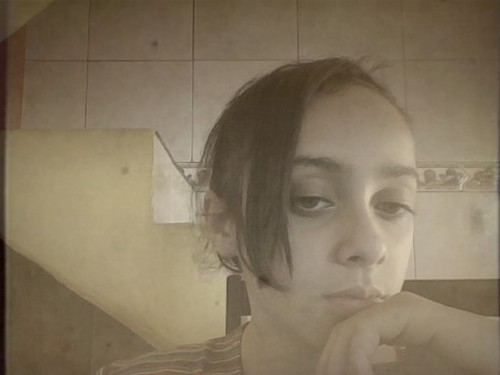 Rafaela, 10 anos, estudante... Feliz, legal...
Sempre esta de bem com a vida...
