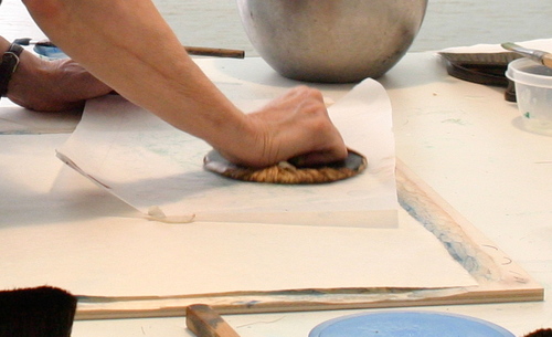 Recently migrated from Toronto to Waterloo, specializing in mokuhanga aka Japanese woodblock print. Collage too. Teach mokuhanga workshops. Open Studio Member.