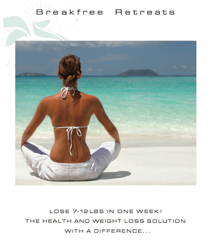 Lose 7  - 12lbs in one week on our alkalising  retreats