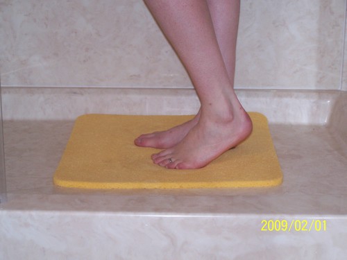 Comfortable eco-friendly shower mat. After a useful life easily returns to the soil as humus. Add stability to your shower at home & travel. 
Made in America.