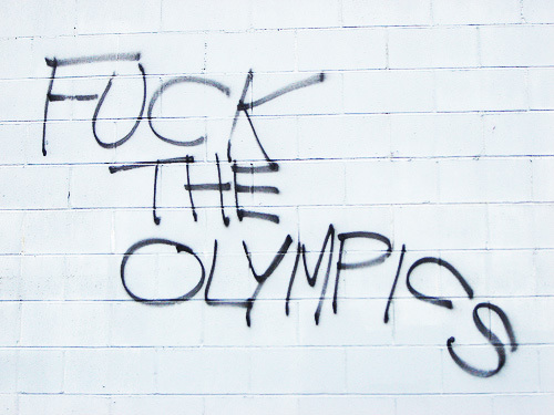 No one wants the Olympics. Highlighting the UK's contempt for this money wasting farce