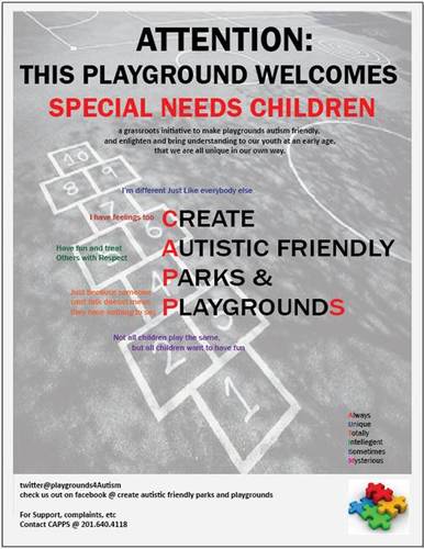 We want to make Playgrounds welcoming to ALL children.