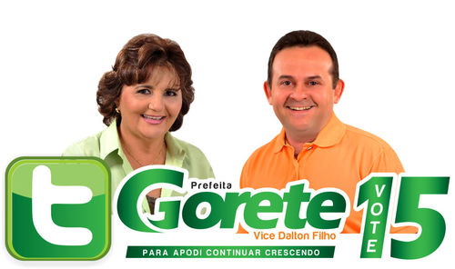 Perfil oficial de campanha da candidata a prefeita de Apodi, Gorete Silveira, e do candidato a vice-prefeito, Dalton Filho.