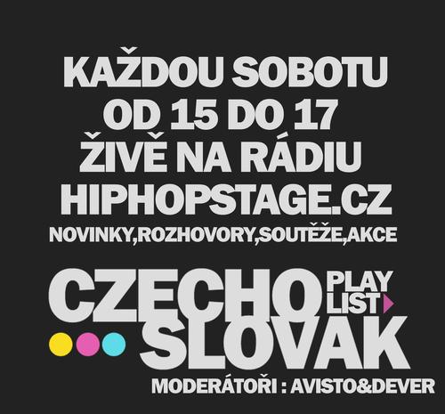 czskplaylist's profile picture. Pořad Czechoslovak playlist,se zabývá českou a slovenskou hip-hopovou scénou.Každou sobotu od 15 do 17 si nás můžete naladit na http://t.co/4R2aq0pc3P