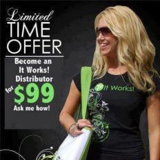 Wraps, skin care, nutrition. Shrink, tighten and tone is just 45 minutes! Check out the magic of IT works products and create your own financial freedom.