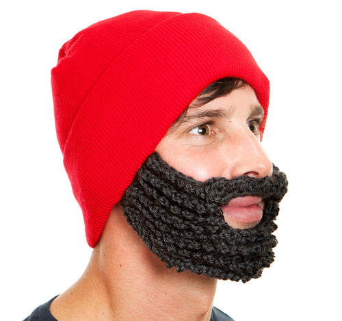 Grab yourself a warming winter woolly this year, face up to the cold and have a bash at a beard and tache! The official and authentic Beard Beanie!