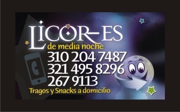 Licor-es de Media Noche completa tus rumbas en casa, adomicilio en Bogotá D.C. Tel.: 3102047487 - 3214958296. Fijo: 2679113. @emmitacruz @lianmary @jeztoo.