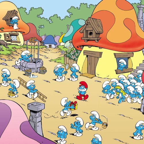 Do you like the Smurfs?  Have you played Smurf Village?  Visit my blog, friend me in Smurf Village and share a picture of your Village creation.