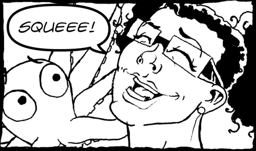 Check us out http://t.co/k1azhXhkEB Under webcomics. Prose & Cons is the storry of geek life from a girl's perspective.
