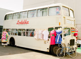 Portland vintage shop located in a 1965 Bristol Lodekka double decker bus. Open Thursdays-Sundays from 12-6pm.