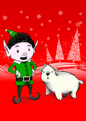 I am an Elf, or at least I will be when I grow up. I have big elf ears and a tiny elf nose. I have lots and lots of elf hair.