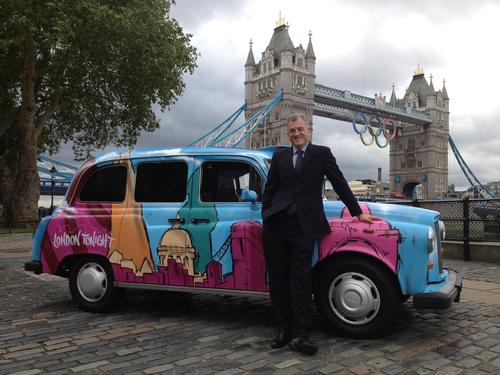 London Tonight's Olympic cab will be roaming the capital during the Games. Tweet me if you spot me!