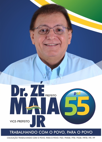 Prefeito de Castelo do Piauí por 4 mandatos e atual candidato a prefeito pela coligação Trabalhando com o Povo, para o Povo, com o número 55.