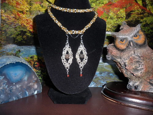 Handmade chainmaille and gemstone jewelry! Love doing custom pieces as well!