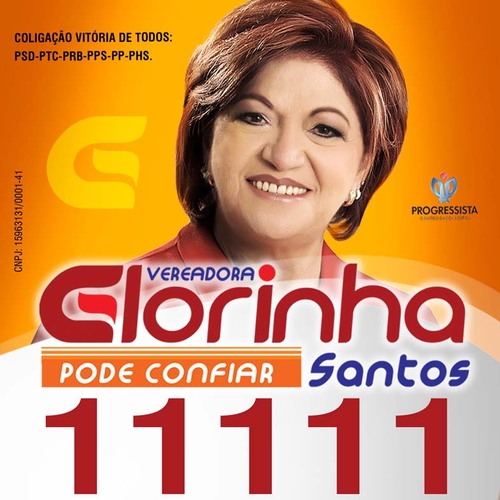 Renovação, Idealismo e Compromisso. Nessa Você Pode Confiar. Vote para vereadora: 11111