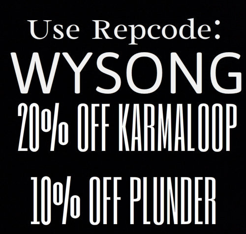 Use repcode: WYSONG when checking out on http://t.co/k9aplv2I9x for 20% off entire order and http://t.co/vr71AwEd9u for 10% off entire order.