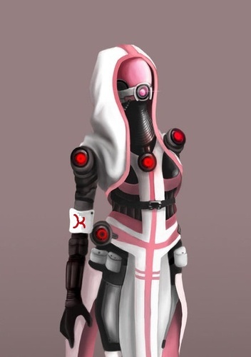 I'm Klira'Zorah Vas Normandy, the daughter of @Quarian_Tali and @FlamehoundShep. I've inherited both my mother and father's traits, and I'm currently single.